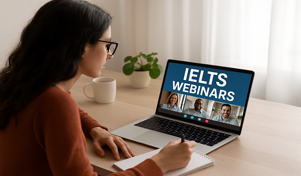 IELTS မှာ အမှတ်ကောင်းကောင်းရဖို့ တက်ရောက်သင့်တဲ့ Free Webinar များ