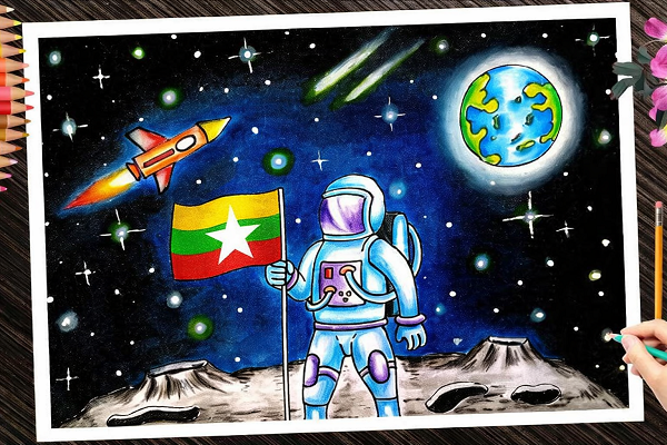 မြန်မာနိုင်ငံရဲ့ ပထမဆုံး အာကာသဆိုင်ရာ ပန်းချီ/ကာတွန်း/ပိုစတာပြိုင်ပွဲ 