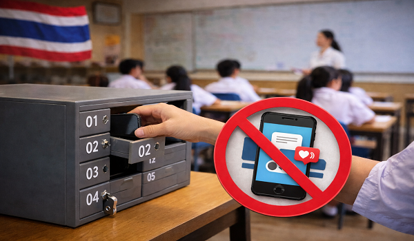 ဘန်ကောက်မြို့ ကျောင်း (၄၀၀) ကျော်တွင် စာသင်ချိန် ဖုန်းအသုံးပြုမှု ပိတ်မည်
