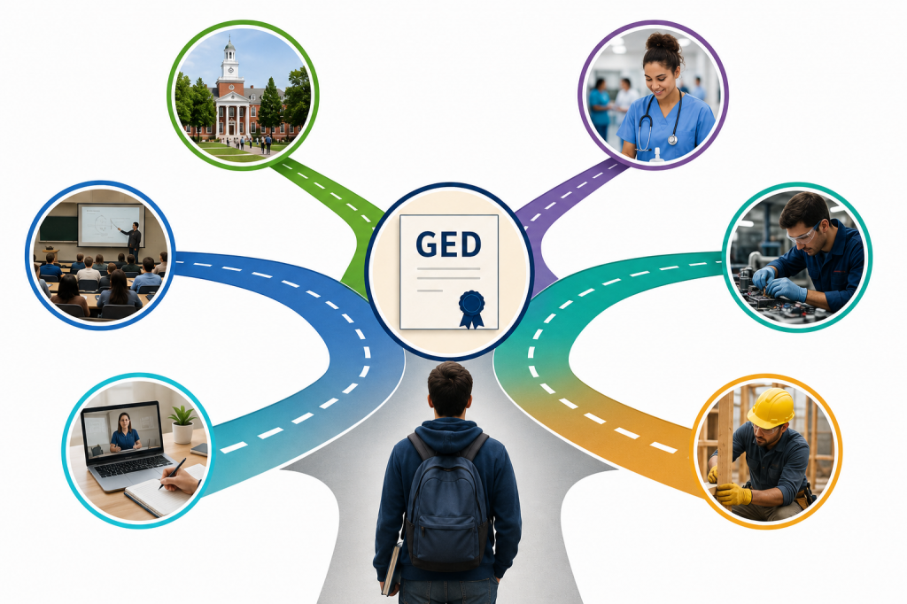 GED ပြီးရင် ရွေးချယ်နိုင်မယ့် အဆင့်မြင့်ပညာရေးလမ်းကြောင်းများ