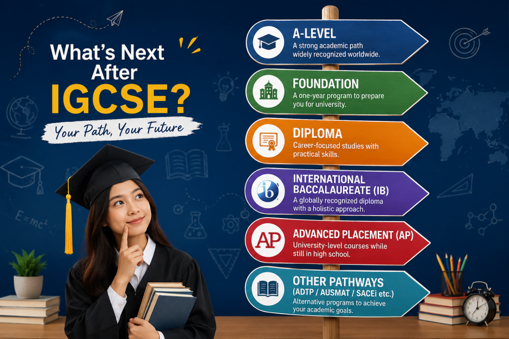 IGCSE ဖြေဆိုပြီးရင် ရွေးချယ်နိုင်တဲ့ ပညာရေးလမ်းကြောင်းများ