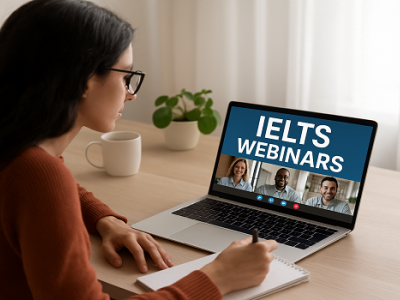 IELTS အမှတ်ကောင်းကောင်းရဖို့ တက်ရောက်သင့်တဲ့ Free Webinar (၆) ခု