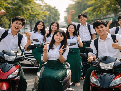 တက္ကသိုလ်၀င်စာမေးပွဲအတွက် ယာဉ်များ စုံ/မ ခွဲထွက်ရန် မလိုအပ်