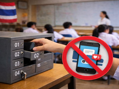 ဘန်ကောက်မြို့ ကျောင်း (၄၀၀) ကျော်တွင် စာသင်ချိန် ဖုန်းအသုံးပြုမှု ပိတ်မည်