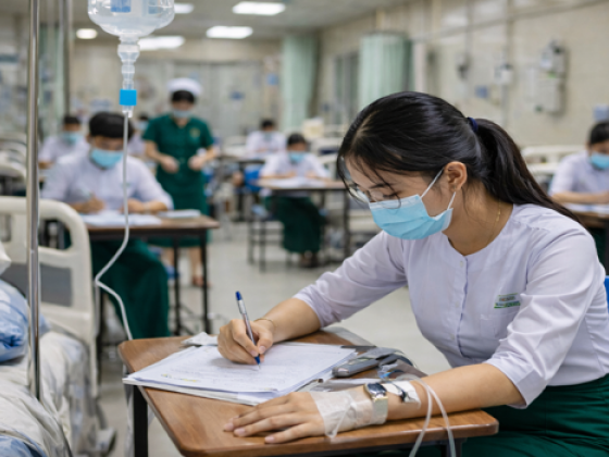 တက္ကသိုလ်ဝင်စာမေးပွဲအတွက် ဆေးရုံဖြေစာစစ်ဌာန (၆) ခုဖွင့်လှစ်မည်