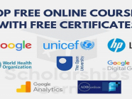 Certificate ပါအခမဲ့ရယူနိုင်သော ကမ္ဘာတစ်ဝှမ်းမှ ထိပ်တန်းအွန်လိုင်းသင်တန်းများ