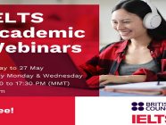IELTS အမှတ်ကောင်းကောင်းရဖို့ တက်ရောက်သင့်တဲ့ Free Webinar Series